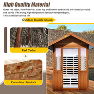 Single Person Spruce Far Infrared Sauna Hair