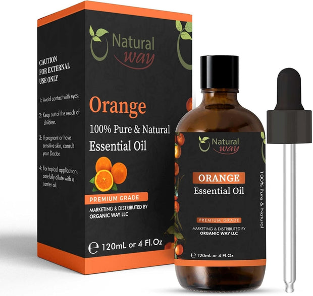 Orange Essential Oil | Premium Grade Essential & Massage Oils 4 Fl Oz (120 Ml)