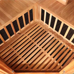 4-Person Cedar Corner Infrared Sauna