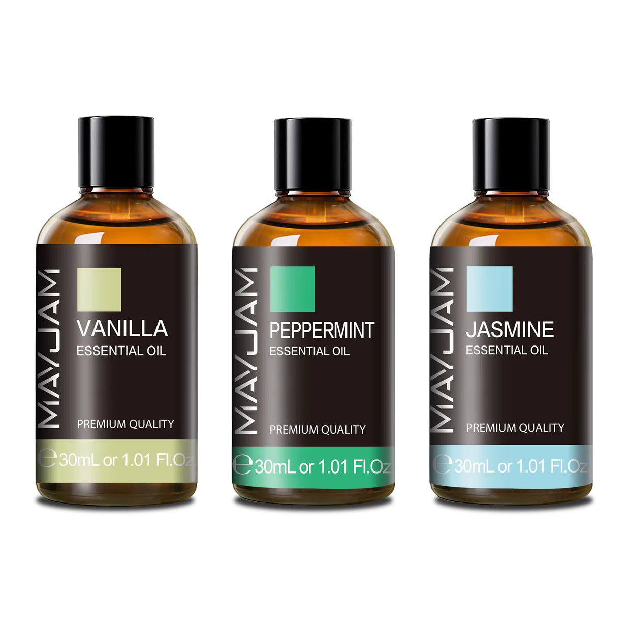 30ML Essential Oils Vetiver Thyme Vanilla Peppermint Ylang Ylang Jasmine Eucalyptus for Humidifier Scented Candle