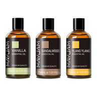 30ML Essential Oils Vetiver Thyme Vanilla Peppermint Ylang Ylang Jasmine Eucalyptus for Humidifier Scented Candle