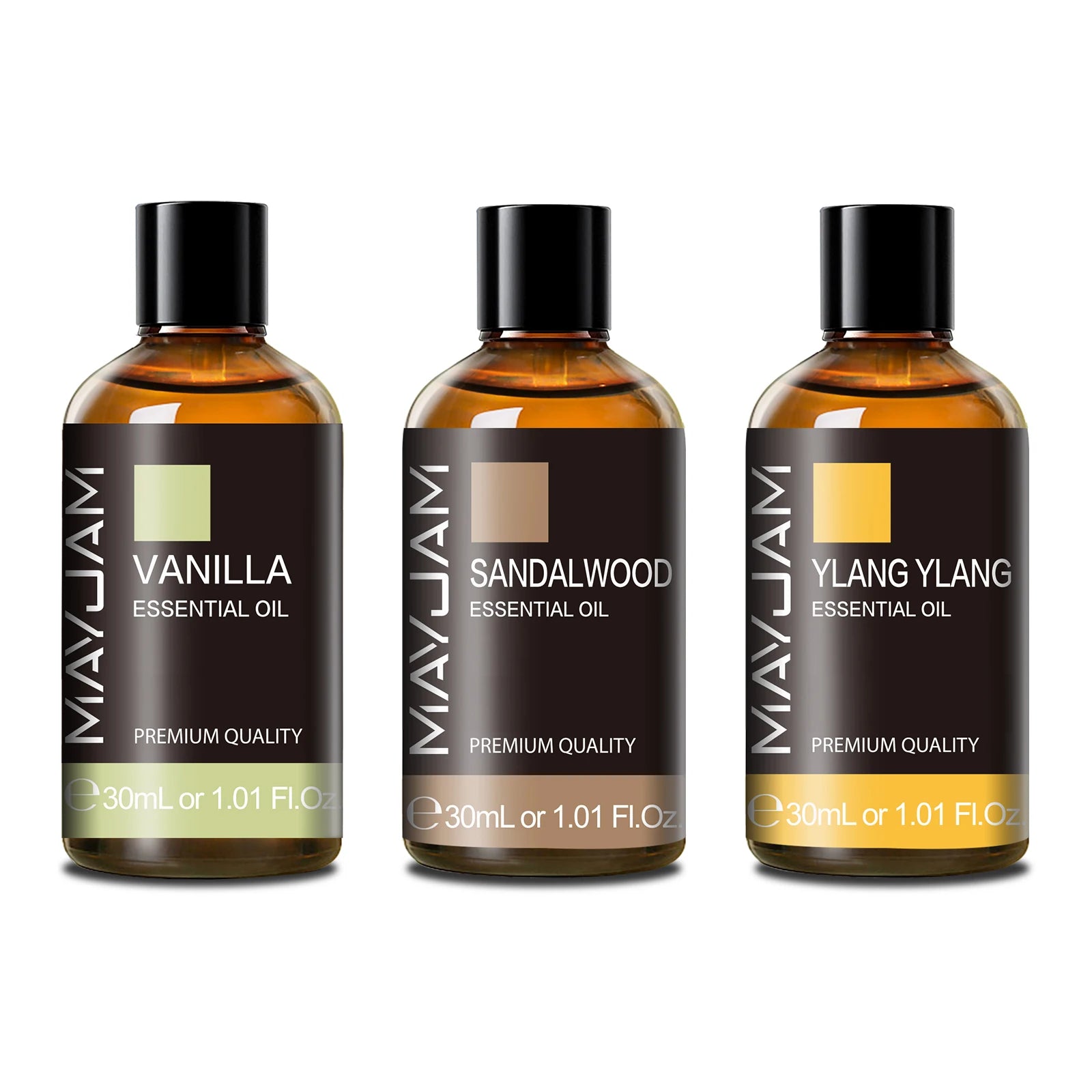 30ML Essential Oils Vetiver Thyme Vanilla Peppermint Ylang Ylang Jasmine Eucalyptus for Humidifier Scented Candle