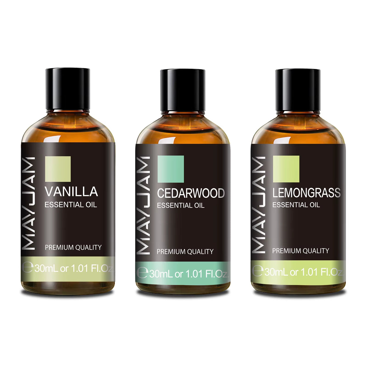 30ML Essential Oils Vetiver Thyme Vanilla Peppermint Ylang Ylang Jasmine Eucalyptus for Humidifier Scented Candle