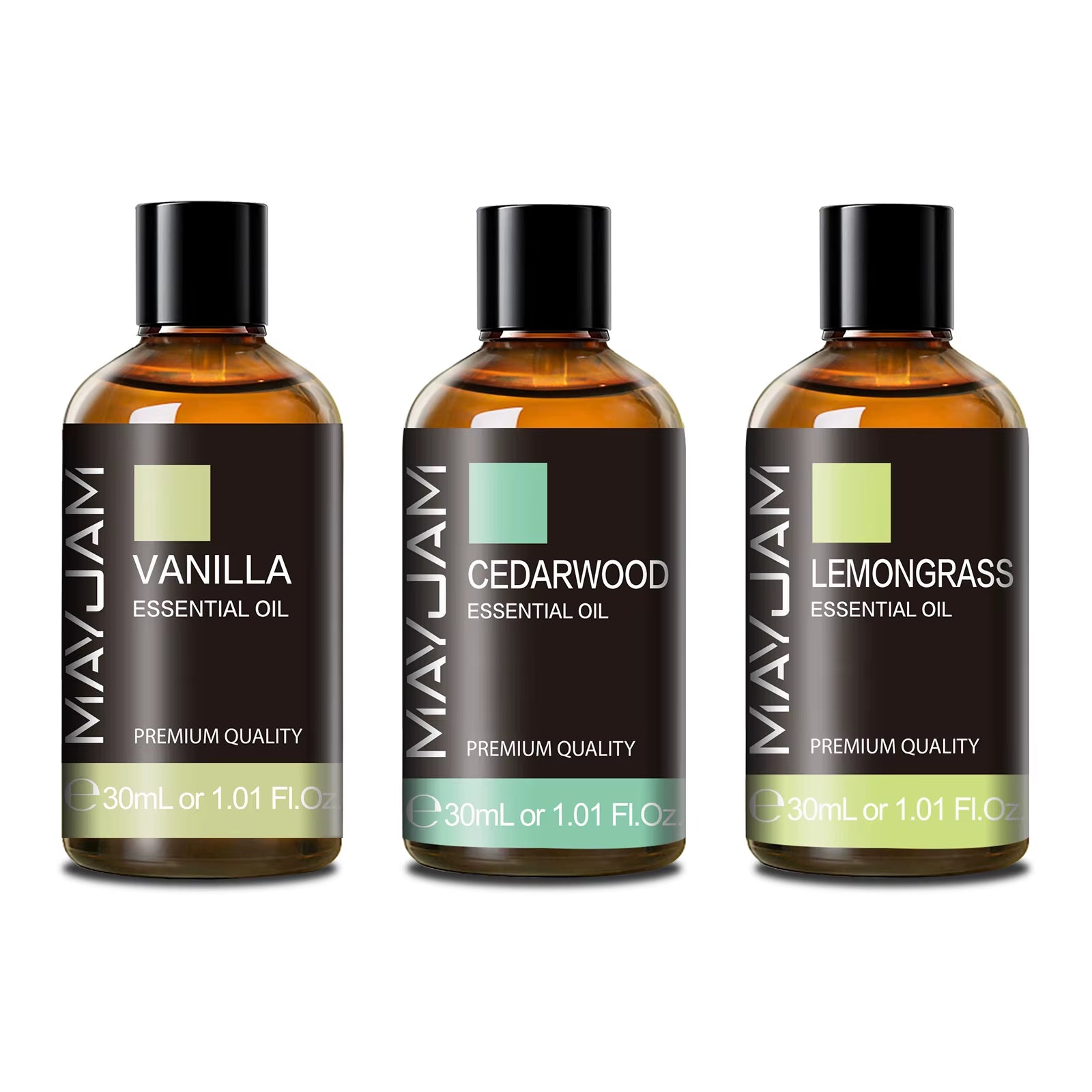 30ML Essential Oils Vetiver Thyme Vanilla Peppermint Ylang Ylang Jasmine Eucalyptus for Humidifier Scented Candle