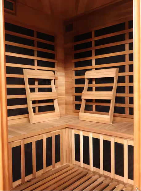4-Person Cedar Corner Infrared Sauna