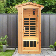 Duhrelax One Person Far Infrared Old Fir Indoor/ Outdoor Sauna