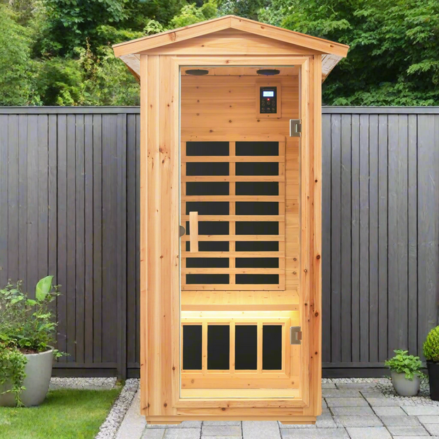 Duhrelax One Person Far Infrared Old Fir Indoor/ Outdoor Sauna
