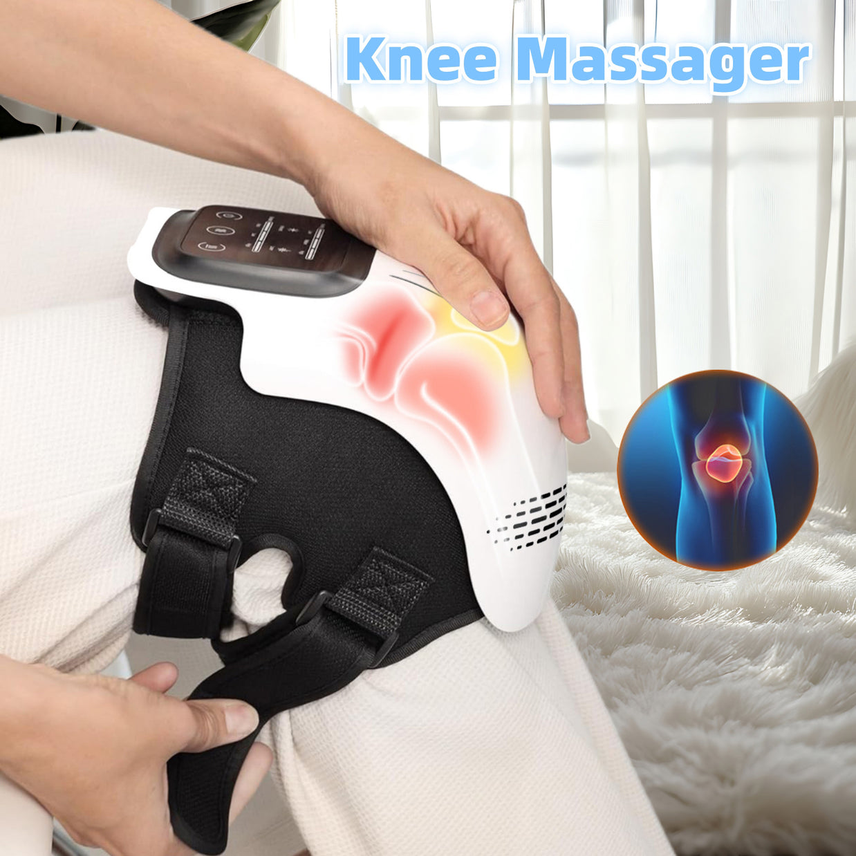Pain Relief Infrared Laser Heating Knee Massager Duhrelax
