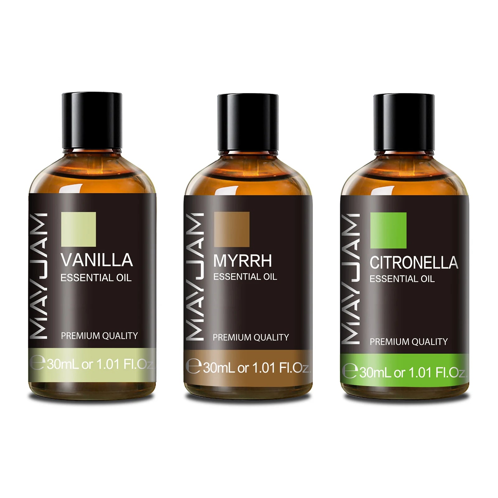 30ML Essential Oils Vetiver Thyme Vanilla Peppermint Ylang Ylang Jasmine Eucalyptus for Humidifier Scented Candle