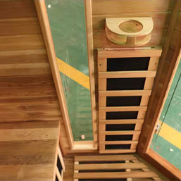 4-Person Cedar Corner Infrared Sauna