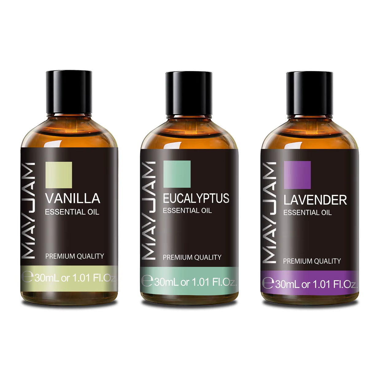 30ML Essential Oils Vetiver Thyme Vanilla Peppermint Ylang Ylang Jasmine Eucalyptus for Humidifier Scented Candle