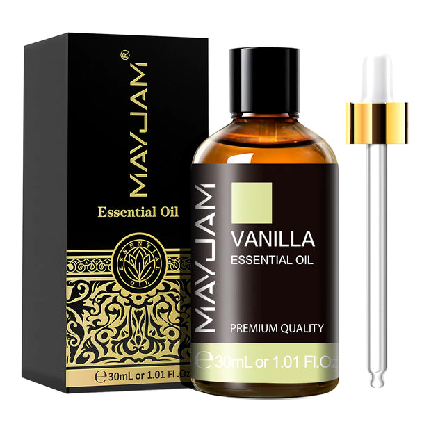30ML Essential Oils Vetiver Thyme Vanilla Peppermint Ylang Ylang Jasmine Eucalyptus for Humidifier Scented Candle