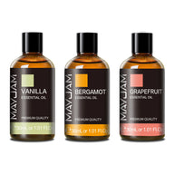 30ML Essential Oils Vetiver Thyme Vanilla Peppermint Ylang Ylang Jasmine Eucalyptus for Humidifier Scented Candle