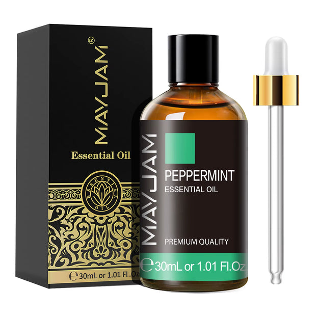 30ML Essential Oils Vetiver Thyme Vanilla Peppermint Ylang Ylang Jasmine Eucalyptus for Humidifier Scented Candle